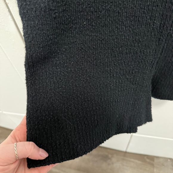 Free People Beach Black Ribbed Stretch High Rise Shorts - Picture 3 of 7